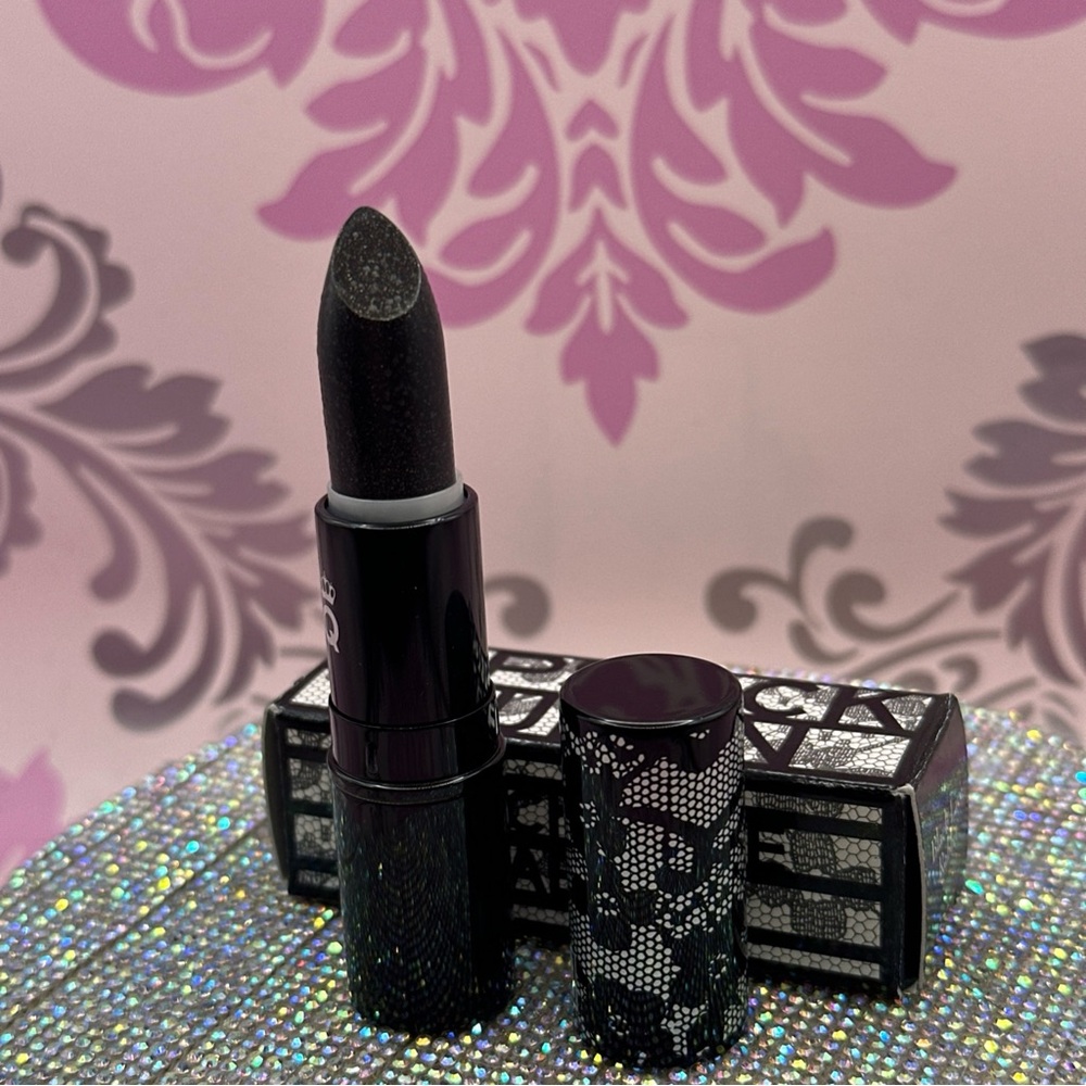 Lipstick Queen Black Lace Rabbit FULL SIZE. Sheer black w/glitter